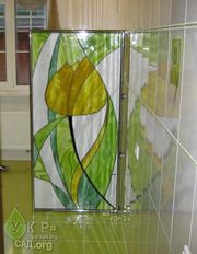 Витражное стекло,  элементы декора,  установка витража Украина