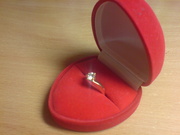 Золотое кольцо,  вставка - цирконий