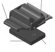 Ручка-замок форточки Happich  для автобусов,  троллейбусов,  трамваев.