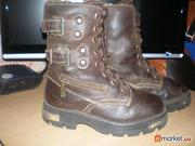 Продам сапожки кожанные